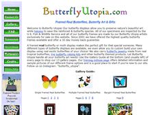 Tablet Screenshot of butterflyutopia.com